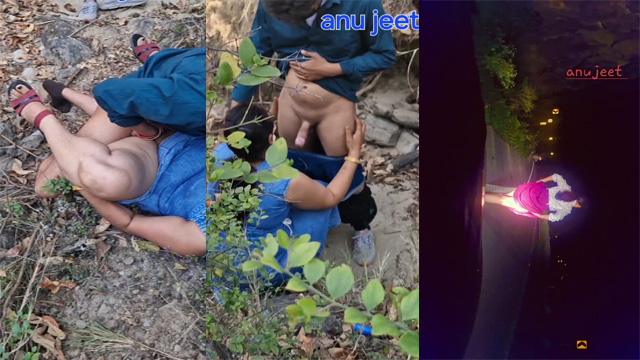 Anuhotwife aka Anujeet Dare In jungle – & Walking on Road