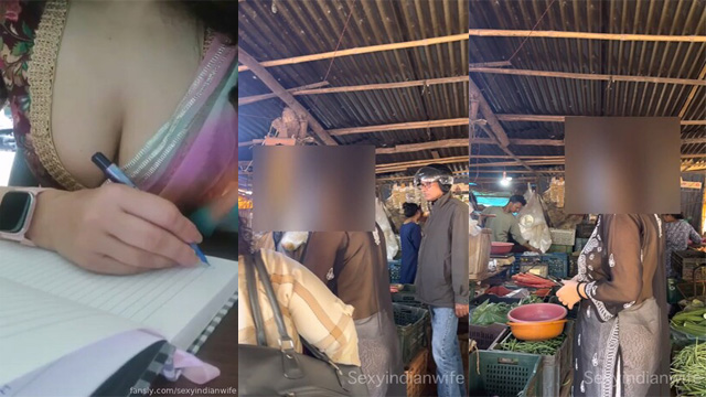 SexyIndianWife Dare In Crowded – Veg Market Room Sex