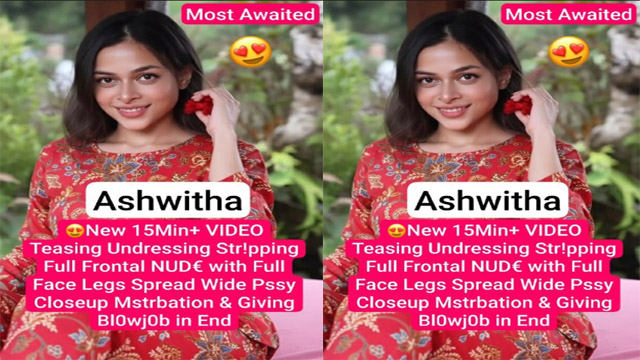 Ashw!tha Most Awaited New Teasing – Closeup Mstrbation & Giving Blowjob Video Online