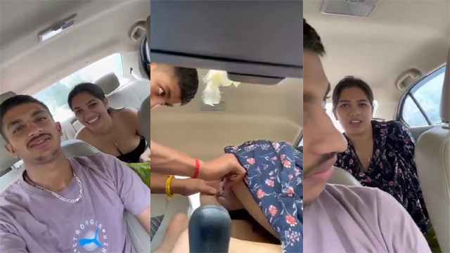 Desi Horny Girl Affair – Threesome Car Mms