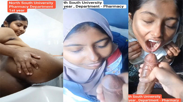 Bengali Girl In Hijab Taking Cum – Mouth And Face Showing Asshole Mms Video