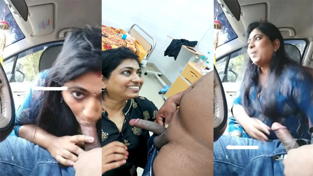 Real Hot Doctor Aunty Affair Blowjob – Fucking Car Must Watch