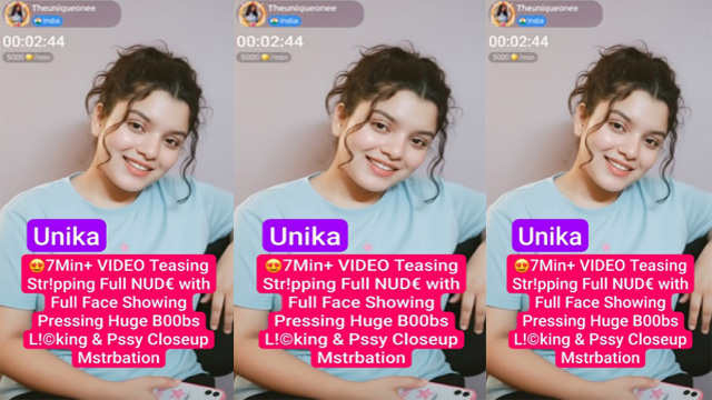 Unika Aka Theuniqueonee Influencer – 7Min Premium Live Teasing