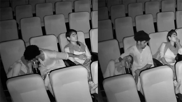 Latest Viral Threesome Porn Cinema Hall