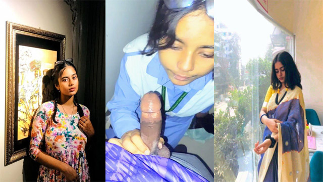 Horny GF Fucking BJ Handjob – Taking Cum In Mouth Mms Video Update