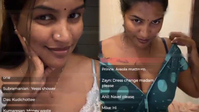 Mallu Makeup Artist Reshma – Bra Removed Premium Live Free