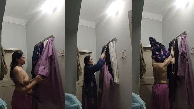Bhabhi Changing Clothes – Hidden Captured Secretly Viral Video
